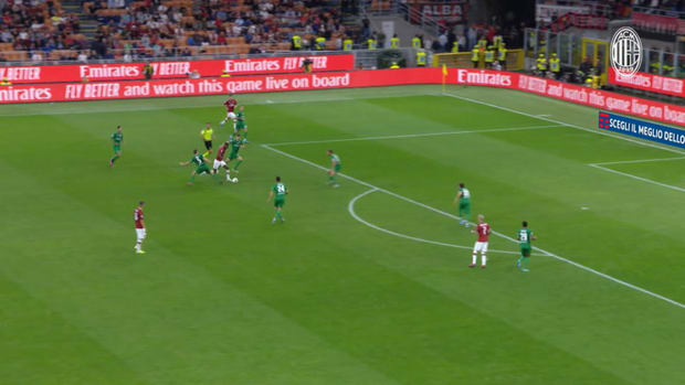 Leao's first goal for AC Milan